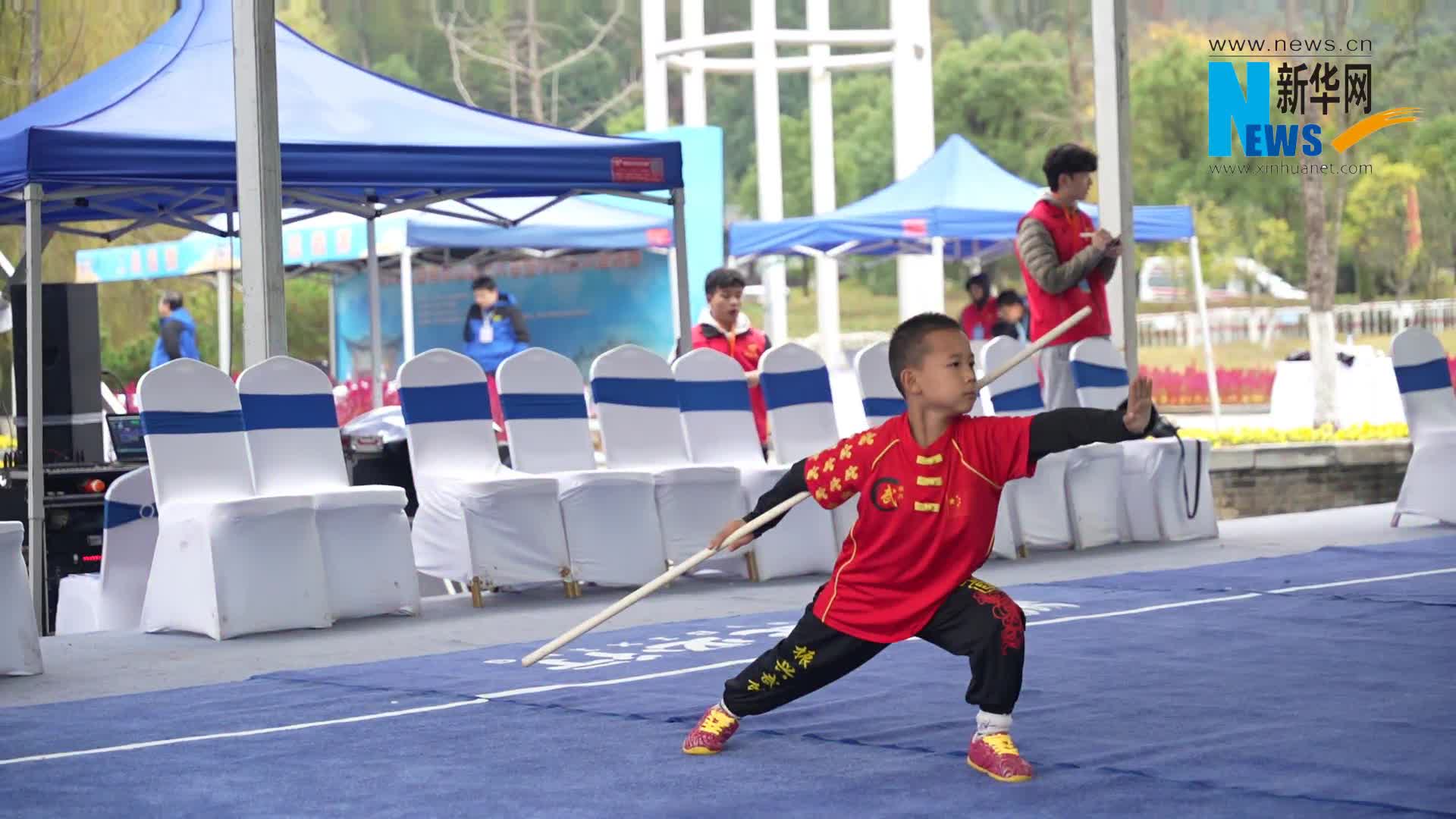 2025江西青原山武林大会丨少年棍术展英姿